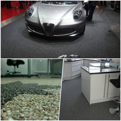 Steinteppich für Autohäuser und Ausstellungsräume 