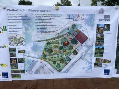 Plan des Bürgergarten Weilerbach