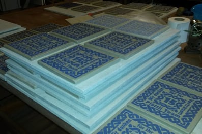 Ungebrannte Jubiläumsplättli