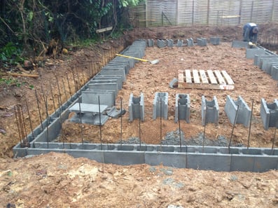 Murs de soubassements