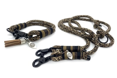 Tauhalsband Tauleine schwarz braun oliv