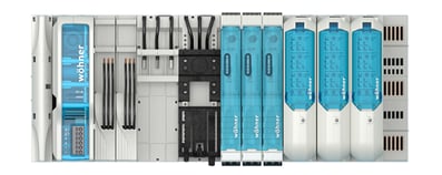 Crossboard Energieverteilung Schienensystem Wöhner
