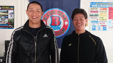 ビーコンパーク野球教室出身・中山翔太選手（ヤクルトスワローズ）/福田光輝選手（千葉ロッテマリーンズ）