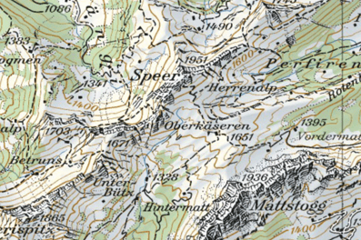 Kartenausschnitt Speer