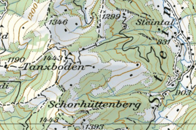 Kartenausschnitt Tanzboden