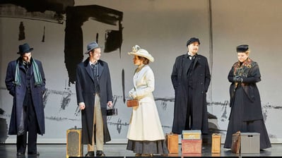 Klee, Einstein, Lily Klee, Lenin, Krupskaja (von links)