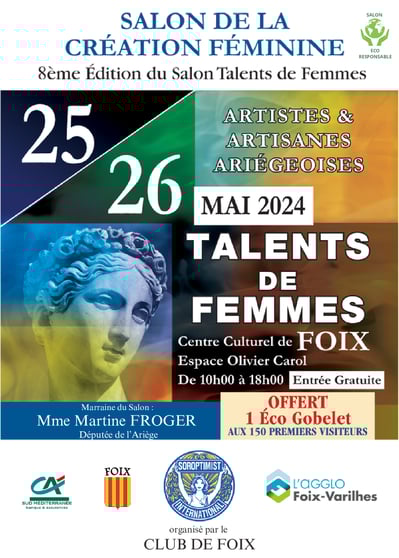 Elisabeth Augendre artiste peintre expose au salon Talents de femmes foix mai 2024