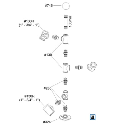 DIY Anleitung Bauanleitung für einen Weinflaschen-Halter aus Metall Temperguss Fittings