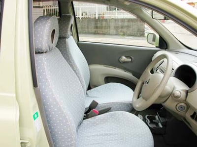 オーダーメイド カーシートカバー 製作事例 日産マーチ 横浜コットンハリウッド