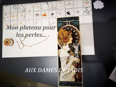 montage des perles pour pattern diy avec miyuki délica-aux dames de jadis