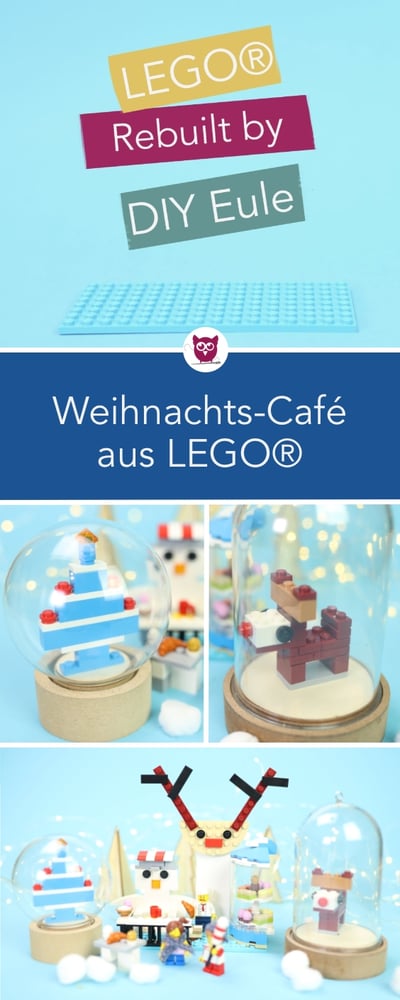 [Werbung] LEGO® Rebuilt by DIY Eule: Das 3in1 Creator Set modulares Zuckerhaus neu gedacht als winterliches Café Rudolf mit weihnachtlichen LEGO-Figuren 