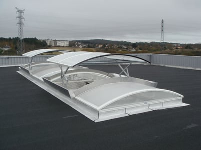 EXUTOIRE DENFC EUROPYROTECH ALCAUD pour voûte polycarbonate