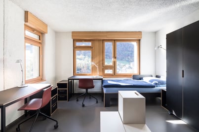 Schreibtisch, Pultkorpus, Bett und Schrank