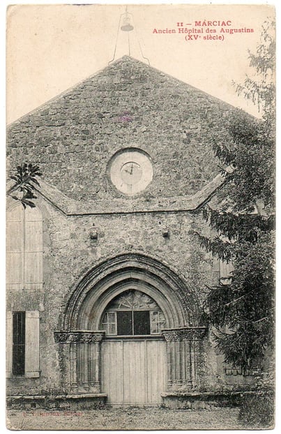 Le porche du cloître des Augustins de Marciac en 1900