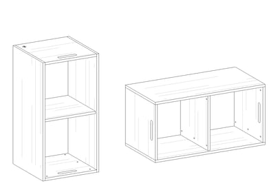 room³ Regal zum Stellen, Legen oder Stapeln