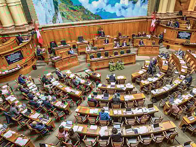 Portrait de groupe avec Martin Bangerter, Edith Graf-Litscher et Franziska Roth