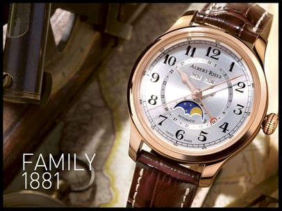 Albert Riele, Swiss Watch, Swiss Made, Suisse, Switzerland, Schweiz, Uhren, Montre, Watches, AM:PM, Elixa, Aztorin, Bergstern, Family 1881, Concerto, Challenger, Gala, Premiere