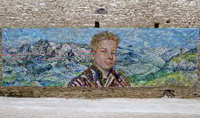 Le Défi - acrylique sur toile, 7.30 m x 2.15 m, 2015