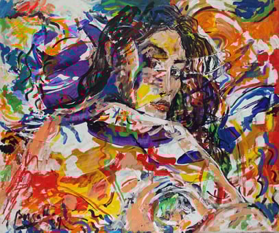 LA ROMANA, acrylique sur toile, 120 x 100 cm, 2009