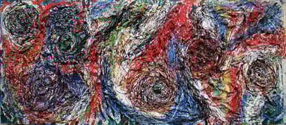 NACIMIENTO N° 1a, relief, 212 x 93 cm, 1990
