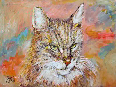 LADY LIBERTY MANON, acrylique sur toile, 60 x 47 cm, 2019