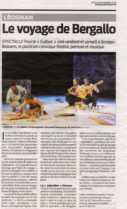 Sud Ouest - 25 novembre 2010