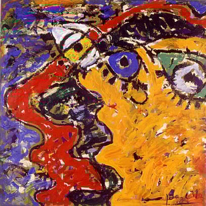 LA FURIA 5, acrylique sur toile, 100 x 100 cm, 1997
