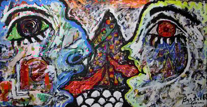 La Furia 4, acrylique sur toile, 200 x 100 cm, 1997