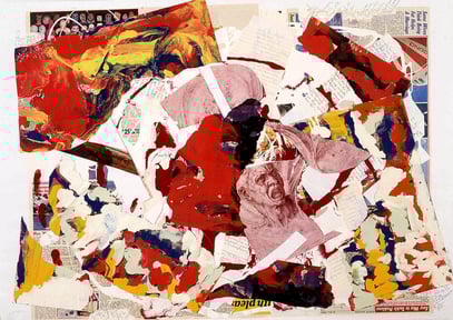 New York 1, collage, 1988