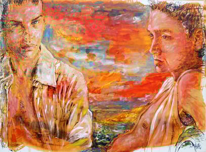 FIN DEL DÍA, acrylique sur toile, 130 x 98 cm, 2006