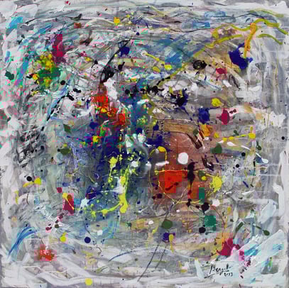 DEPUIS DES SIÈCLES, acrylique sur toile, 100 x 100 cm, 2013