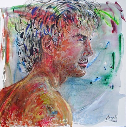 JOHANNES, acrylique sur toile, 100 x 100 cm, 2006