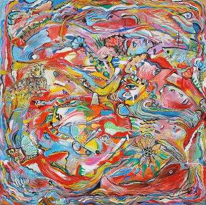 ÉNERGIE, acrylique sur toile, 2025