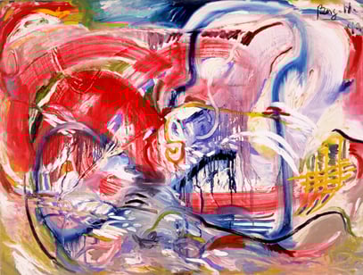 ANIMA, huile sur toile, 120 x 100 cm, 1992