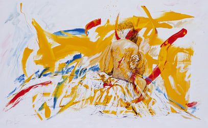 AMANECE, acrylique sur toile, 160 x 100 cm, 2005