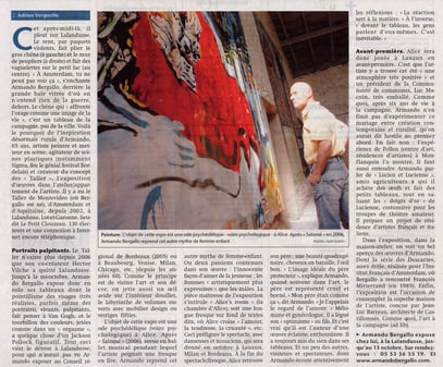 Sud Ouest - 29 septembre 2008