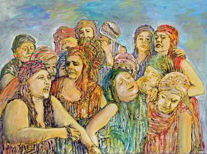 ELECTRA, acrylique sur toile, 130 x 97 cm, 2006