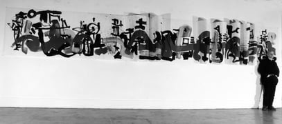 SIGNO, acrylique sous acetat, 1990