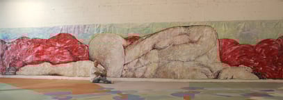 INFINI MON AMOUR, acrylique sur toile, 12 m x 2.15 m, 2015