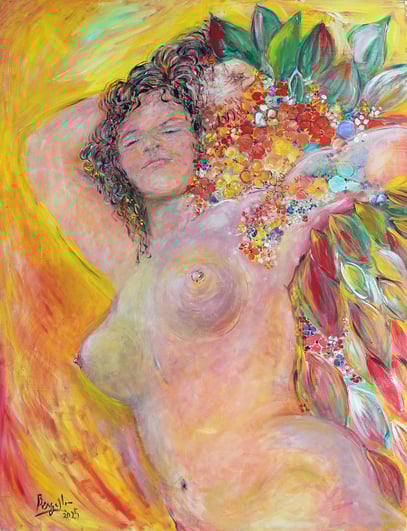 APHRODITE, acrylique sur toile, 120 x 100 cm, 2025