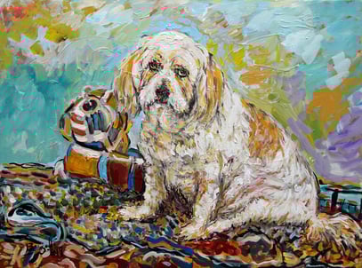 VIOLETTE, acrylique sur toile, 80 x 60 cm, 2019