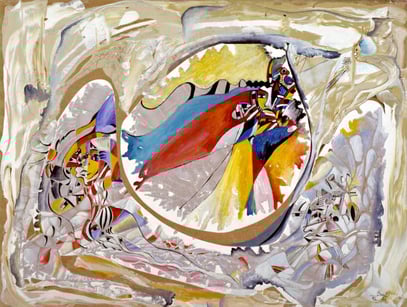 COMEDIA DE ENSUEÑO, huile sur toile, 100 x 700 cm, 1988