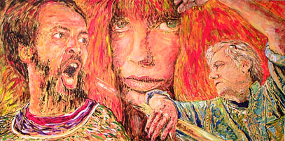 LA SEDUCCIÓN, acrylique sur toile, 200 x 100 cm 2006