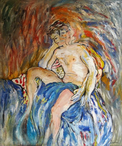 FRANK, huile sur toile, 110 x 130 cm, 1995