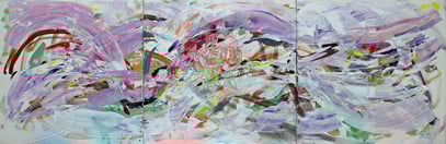EVOCATION, acrylique sur toile, 240 x 80 cm, 2013