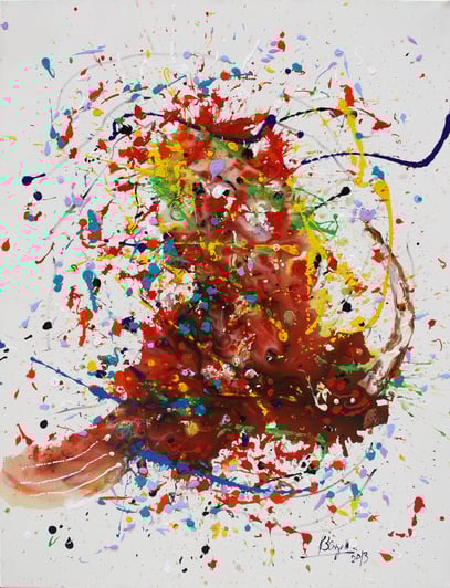 JOIE IMMENSE, acrylique sur toile, 89 x 116 cm, 2013