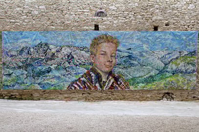 LE DÉFI, acrylique sur toile, 7.30 m x 2.15 m, 2015.jpg