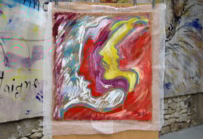 RITMO acrylique sur Papur, 65 x 65 cm, 2019