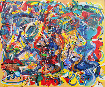 ORFEO, acrylique sur toile, 120 x 100 cm, 2012