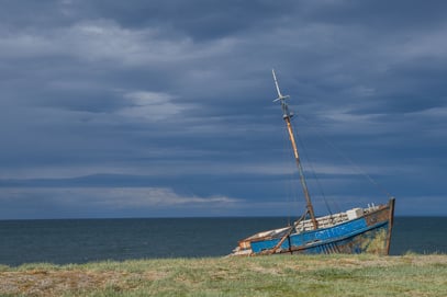 Die Magellan-Strasse bei Punta Arenas